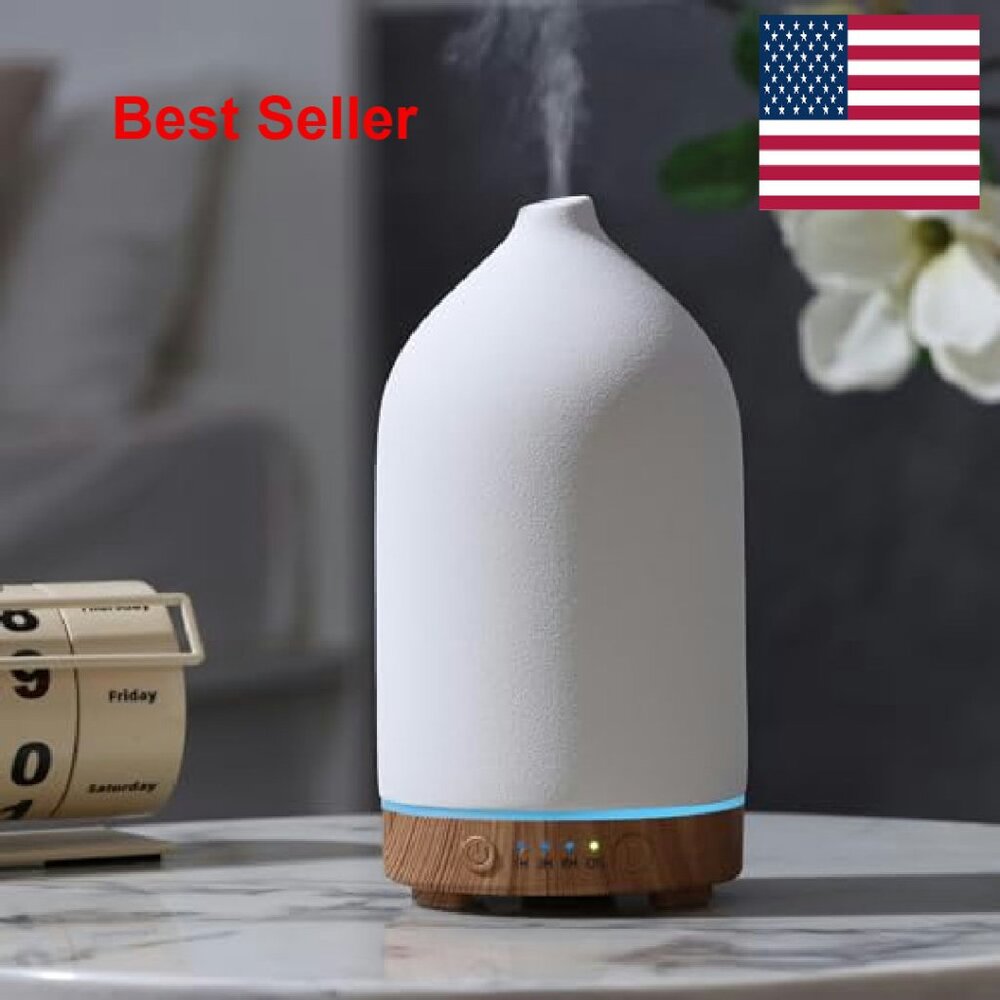 Ceramic Ultrasonic Essential Oil Diffuser Humidif… - image 2